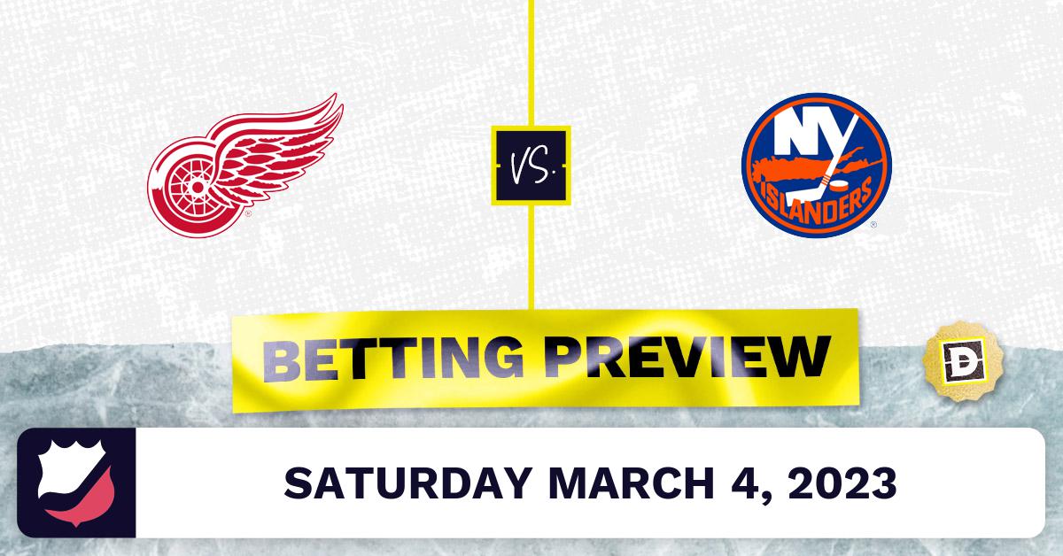 Red Wings vs. Islanders Prediction and Odds Mar 4, 2023