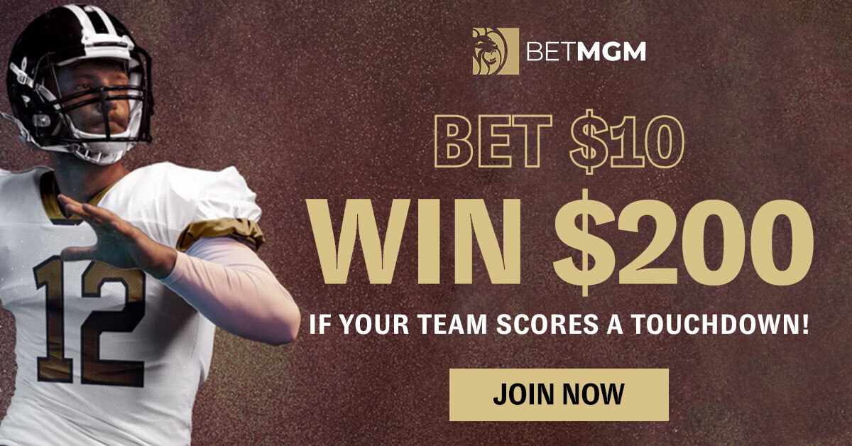 $10 into $200 If Your Team Scores A TD