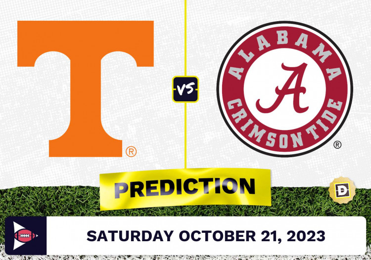 Tennessee vs. Alabama CFB Prediction and Odds October 21, 2023