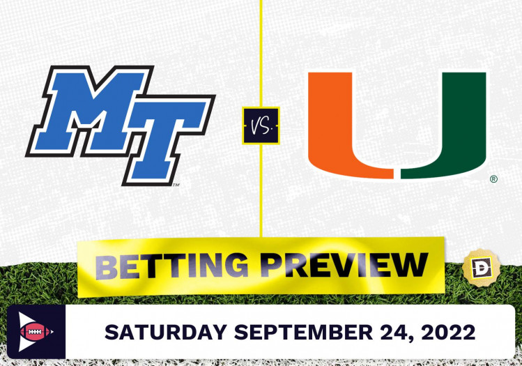 Middle Tennessee vs. Miami Florida CFB Prediction and Odds – Sep 24, 2022