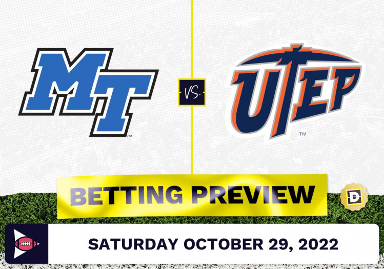 Middle Tennessee vs. TexasEl Paso CFB Prediction and Odds Oct 29, 2022