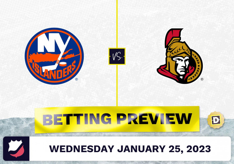 Islanders vs. Senators Prediction and Odds - Jan 25, 2023