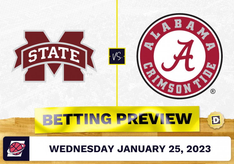 Mississippi State vs. Alabama CBB Prediction and Odds - Jan 25, 2023