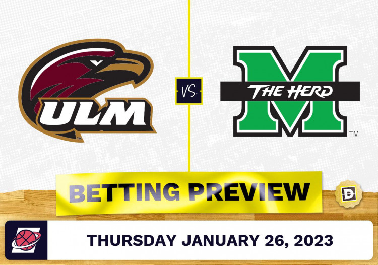 Louisiana-Monroe vs. Marshall CBB Prediction and Odds - Jan 26, 2023