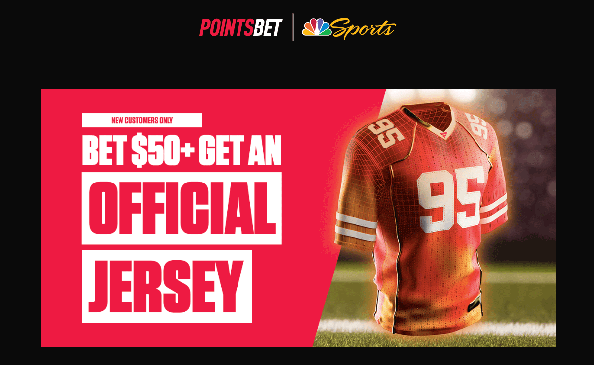 PointsBet Sign-Up Promo: Get a Fanatics NFL Jersey for a $50 Bet