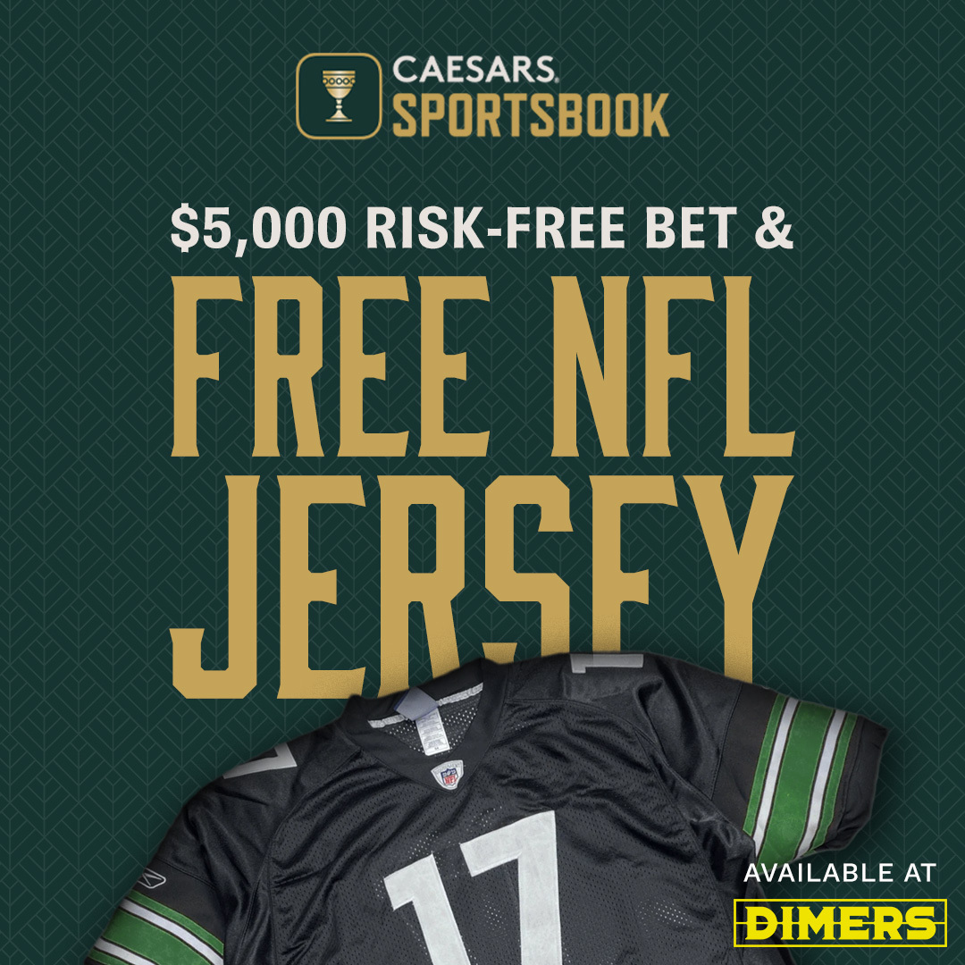 Caesars Sportsbook Has $5,000 Risk-Free Bet and Free NFL Jersey for NFL  Week 2