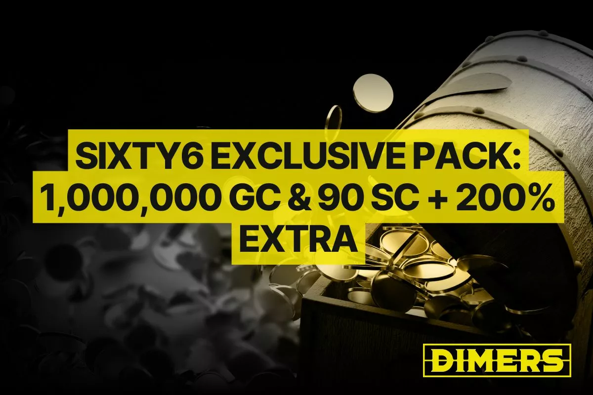 Sixty6 Exclusive Pack: Get 1,000,000 GC & 90 SC with 200% Extra
