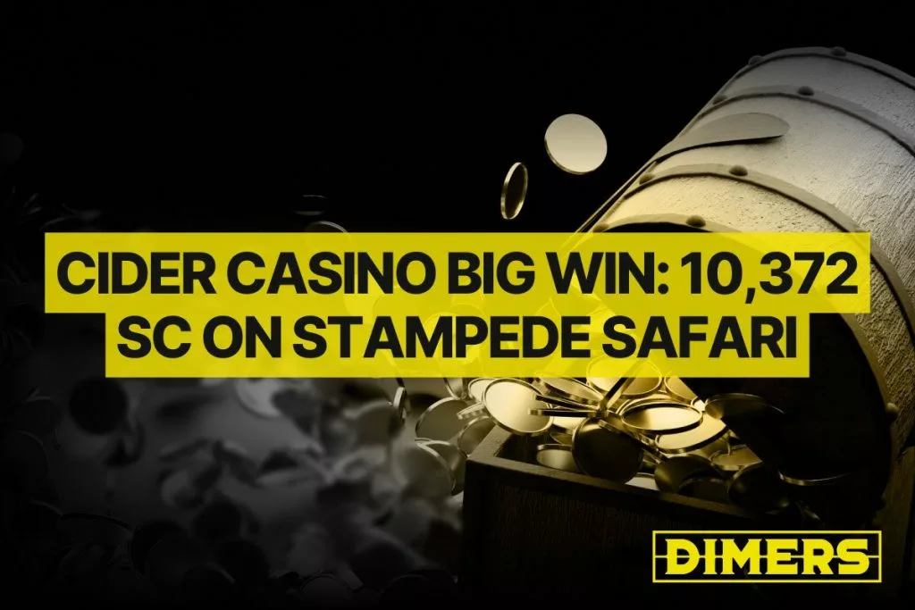 Cider Casino Big Win: 10,372 SC on Stampede Safari