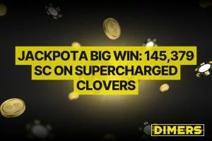 Jackpota Big Win: 145,379 SC on 4 Supercharged Clovers