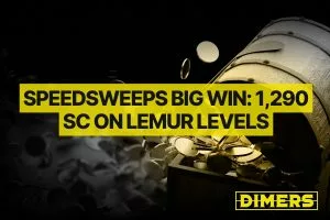 SpeedSweeps Big Win: 1,290 SC on Lemur Levels