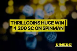 ThrillCoins Huge Win | 4,200 SC on Spinman