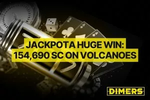 Jackpota Huge Win: 154,690 SC on 3 Coin Volcanoes