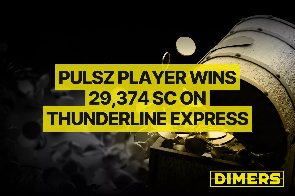 Pulsz Player Lands 29,374 SC Win on Thunderline Express