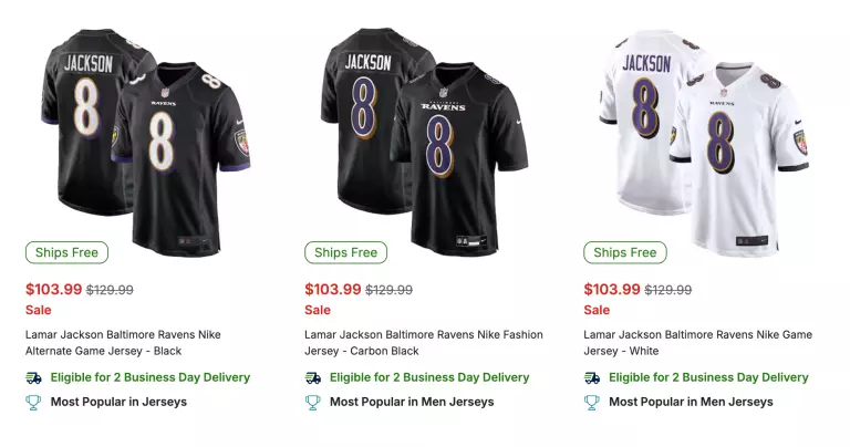 Fanatics offers a range of Lamar Jackson jerseys, including alternate black and classic purple designsâÂÂeligible for purchase using your $250 FanCash from the Fanatics Sportsbook promo.