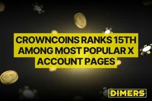 CrownCoins Ranks 15th Among Most Popular X Account Pages