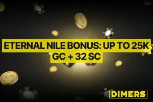 Sweeps Royal Eternal Nile Bonus: Up to 25K GC + 32 SC