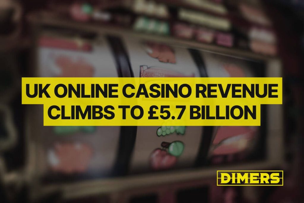 UK Online Casino Revenue Climbs to £5.7 Billion